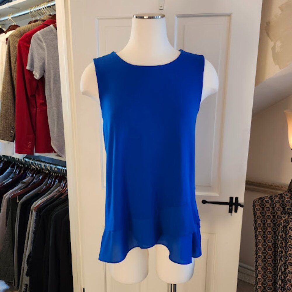 Blue Sleeveless Women's Top